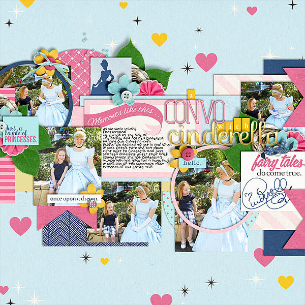 Disney Project Life page created by clemmon03 featuring Project Mouse Princess by Sahlin Studio & Britt-ish Designs