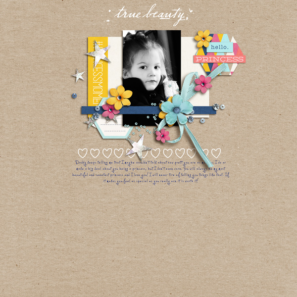 Disney Project Life page created by crystalbella77 featuring Project Mouse Princess by Sahlin Studio & Britt-ish Designs