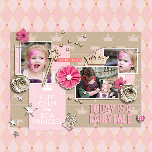Disney Project Life page created by sucali featuring Project Mouse Princess by Sahlin Studio & Britt-ish Designs