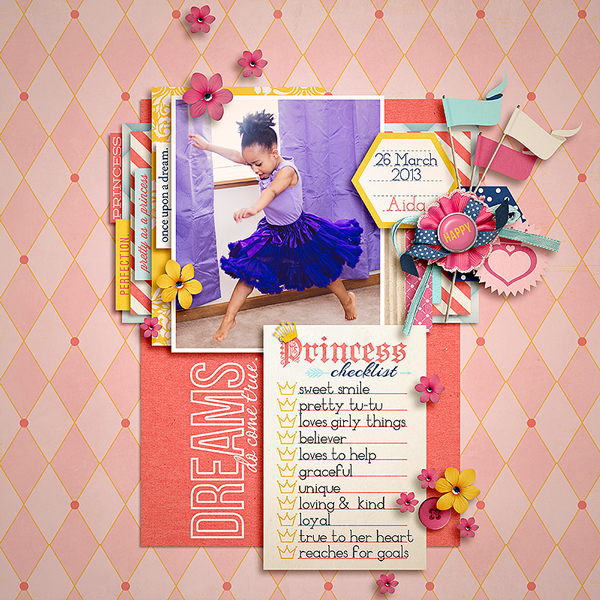 Disney Project Life page created by tronesia featuring Project Mouse Princess by Sahlin Studio & Britt-ish Designs - 2