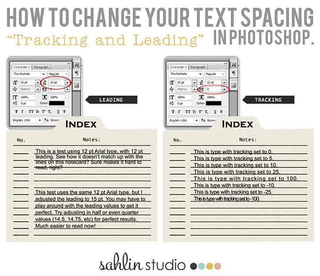 How to Change your Text Spacing - Tracking & Leading in Photoshop