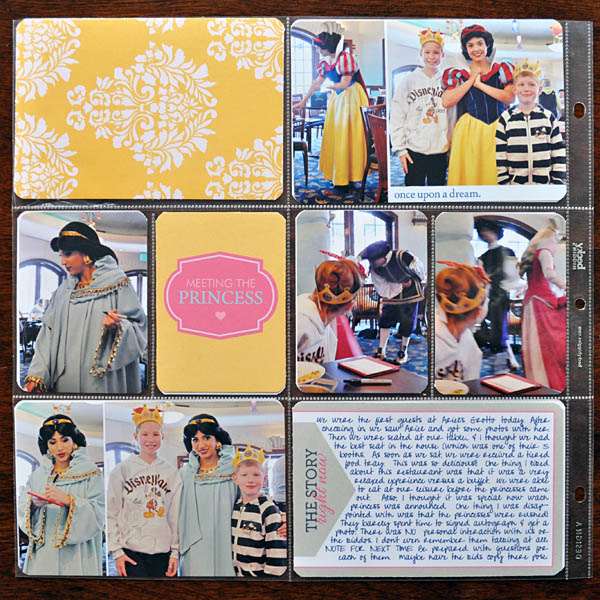 Disney Project Life page created by kristasahlin featuring Project Mouse Princess by Sahlin Studio & Britt-ish Designs