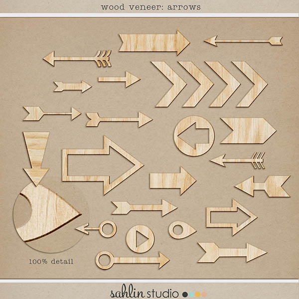 wood veneer: arrows by sahlin studio