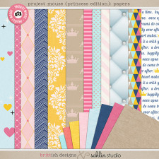 Project Mouse (Princess Edition): Papers by Britt-ish Designs and Sahlin Studio