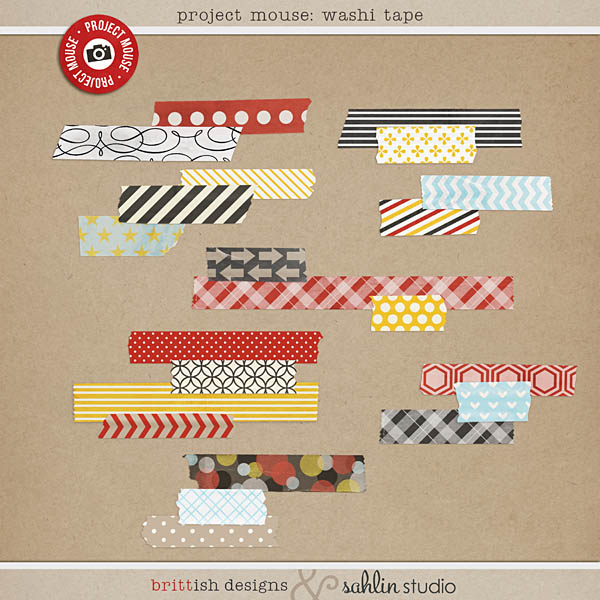 project mouse (days): washi tape by britt-ish designs and sahlin studio