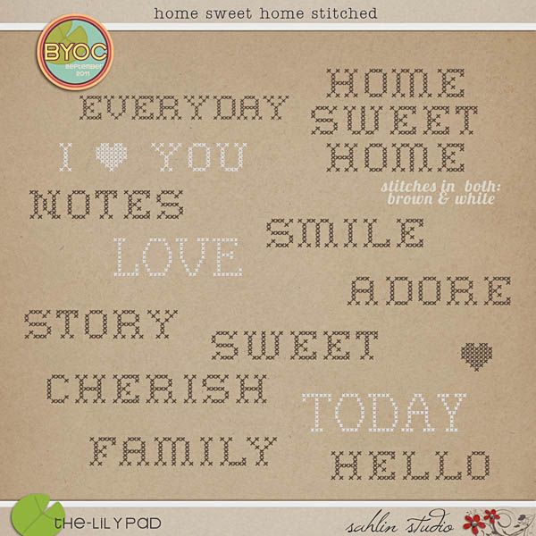 Home Sweet Home Stitched by Sahlin Studio