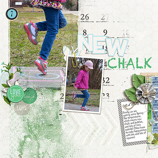 Digital Scrapbook page created by heather prins featuring "Down the Lane" by Sahlin Studio