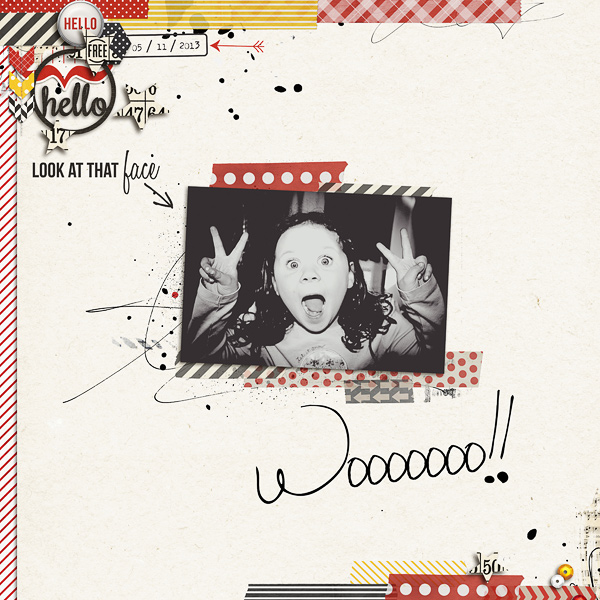 Digital Scrapbook page created by JennBarrette featuring Project Mouse by Sahlin Studio & Britt-ish Designs