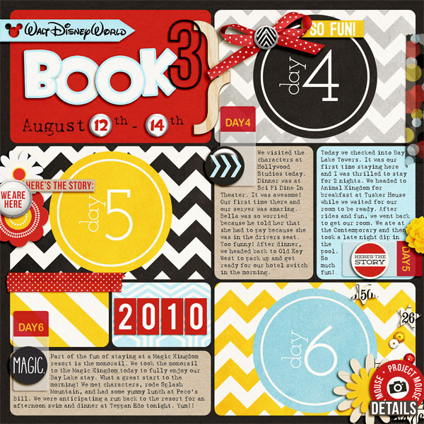 Sahlin Studio, Digital Scrapbooking DesignsNEW, Project Mouse: Days & Washi  Tape - Sahlin Studio