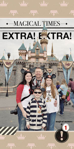 Disney Project Life page created by kristasahlin featuring Project Mouse by Sahlin Studio & Britt-ish Designs