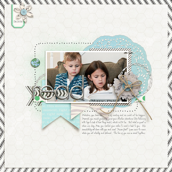 Digital Scrapbook page created by rlma featuring Down the Lane by Sahlin Studio