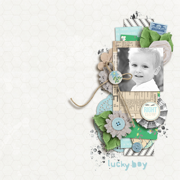 Digital Scrapbook page created by sucali featuring "Down the Lane" by Sahlin Studio