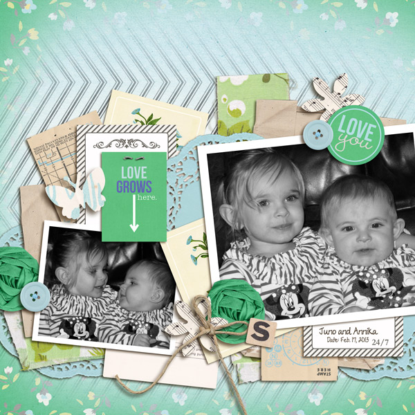 Digital Scrapbook page created by yzerbear19 featuring "Down the Lane" by Sahlin Studio