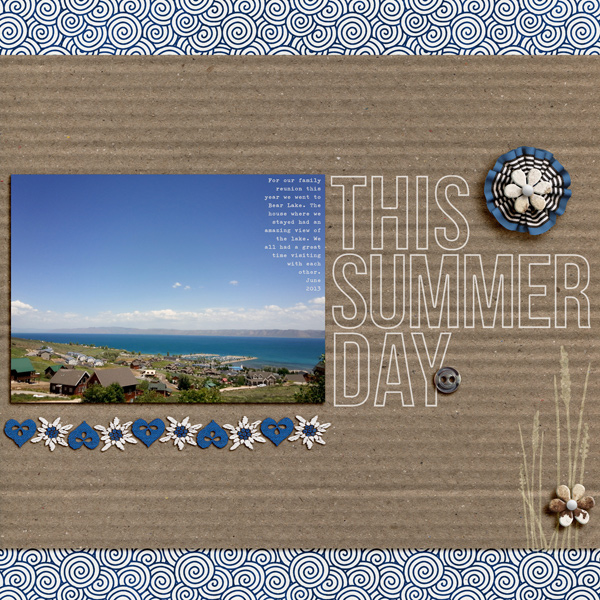 Digital Scrapbook page created by aballen featuring "Count the Waves" by Sahlin Studio