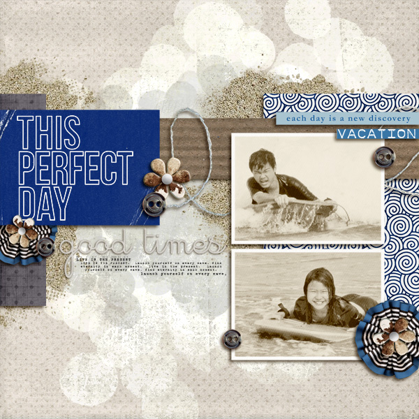 Digital Scrapbook page created by icajovita featuring "Count the Waves" by Sahlin Studio