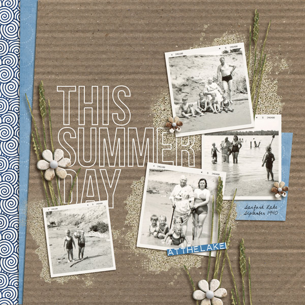Digital Scrapbook page created by yzerbear19 featuring "Count the Waves" by Sahlin Studio