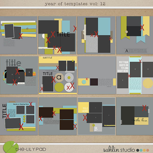 year of templates vol. 12 by sahlin studio