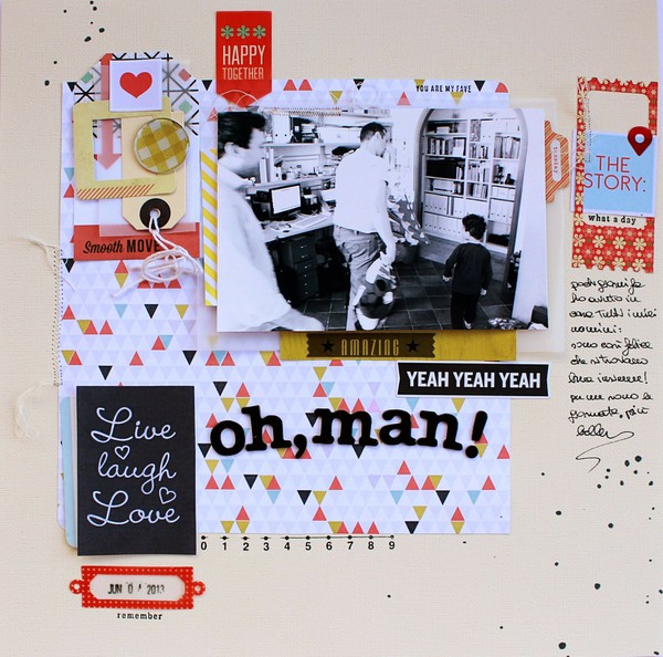 Scrapbook page created by Rossana featuring Melon Sorbet by Sahlin Studio