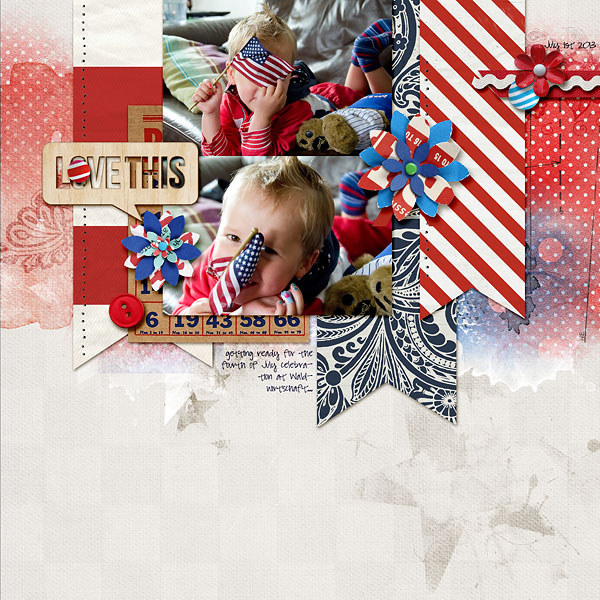 Digital Scrapbook page created by amberr featuring "Year of Templates: Vol 12" by Sahlin Studio