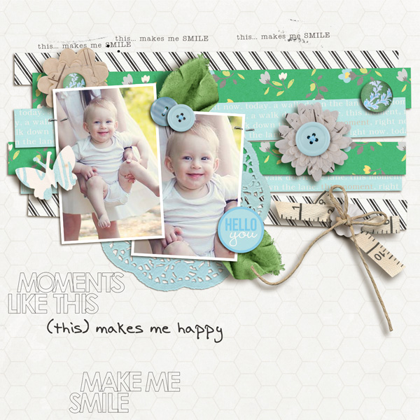 Digital Scrapbook page created by sucali featuring "Year of Templates: Vol 12" by Sahlin Studio