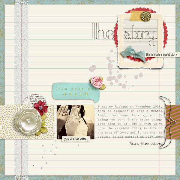 Digital Scrapbook page created by flownoy
