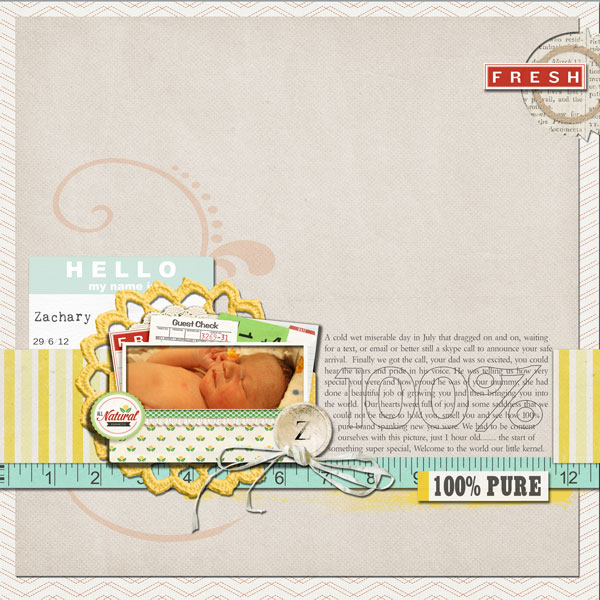 Digital Scrapbook page created by tappy