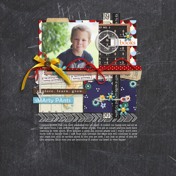 Digital Scrapbook page created by crystalbella77 featuring "Acrylic: Arrows" by Sahlin Studio