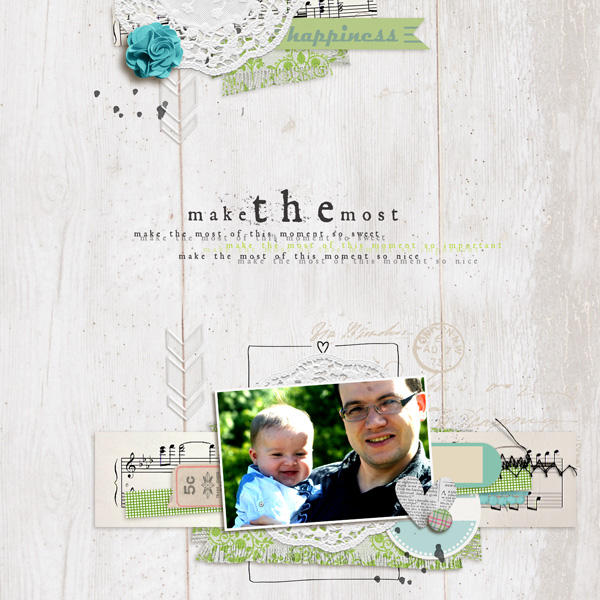 Digital Scrapbook page created by mlleterramoka featuring "Acrylic: Arrows" by Sahlin Studio