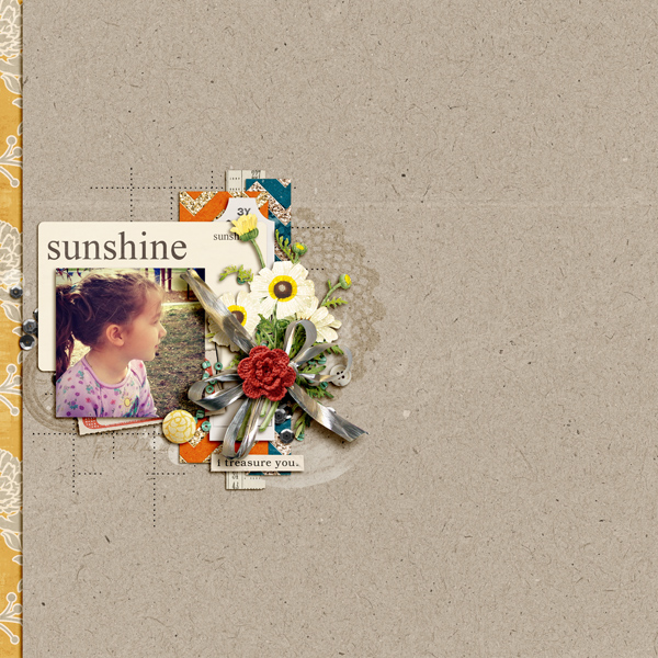 Summer scrapbook page created by aballen featuring Sahlin Studio goodies
