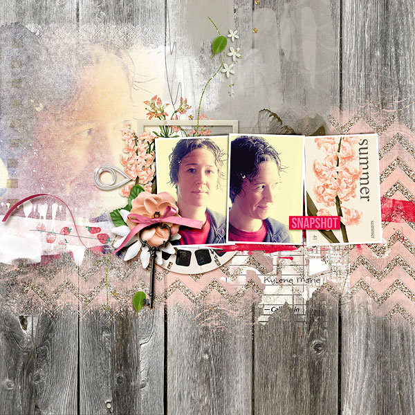 Beautiful digital scrapbook page created by amberr featuring Sahlin Studio goodies