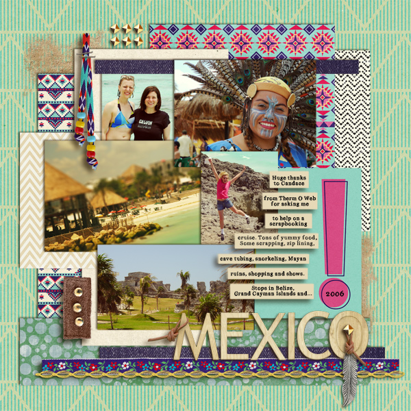 Digital Scrapbook page created by Roboliver featuring "Aztec Summer" by Sahlin Studio
