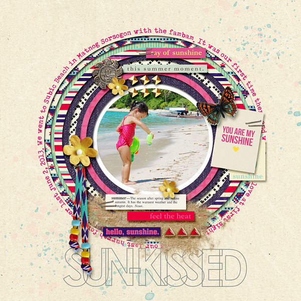 Digital Scrapbook page created by dianeskie featuring "Aztec Summer" by Sahlin Studio