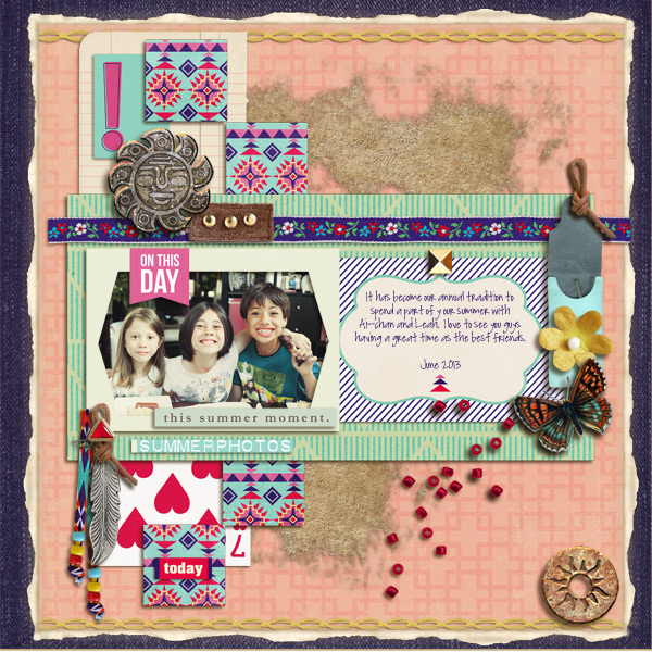 Digital Scrapbook page created by mikinenn featuring "Aztec Summer" by Sahlin Studio