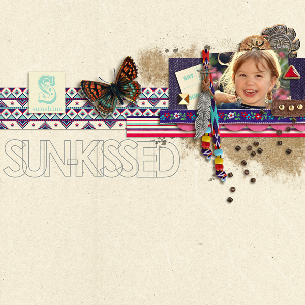 Digital Scrapbook page created by sucali featuring "Aztec Summer" by Sahlin Studio