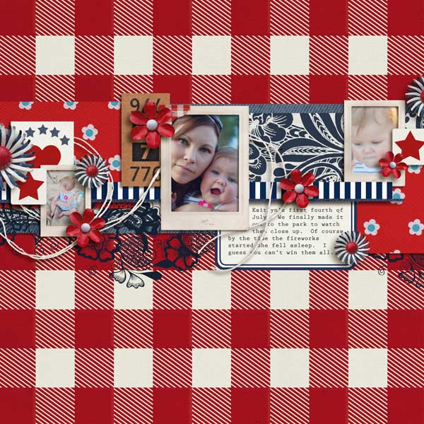 Digital Scrapbook page created by brendasmith featuring "Country Fair Picnic" by Sahlin Studio