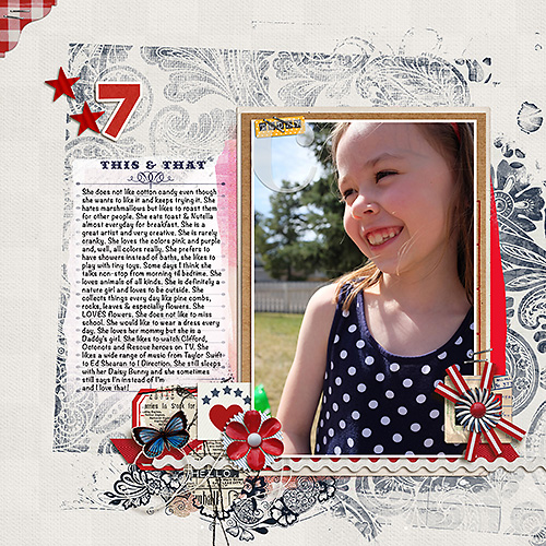 Digital Scrapbook page created by heather prins featuring "Country Fair Picnic" by Sahlin Studio