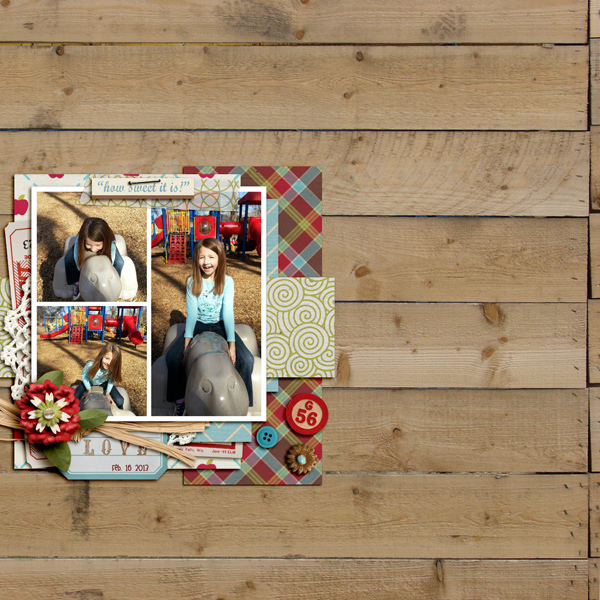 Digital Scrapbook Layout by aballen featuring Apple Orchard by Sahlin Studio