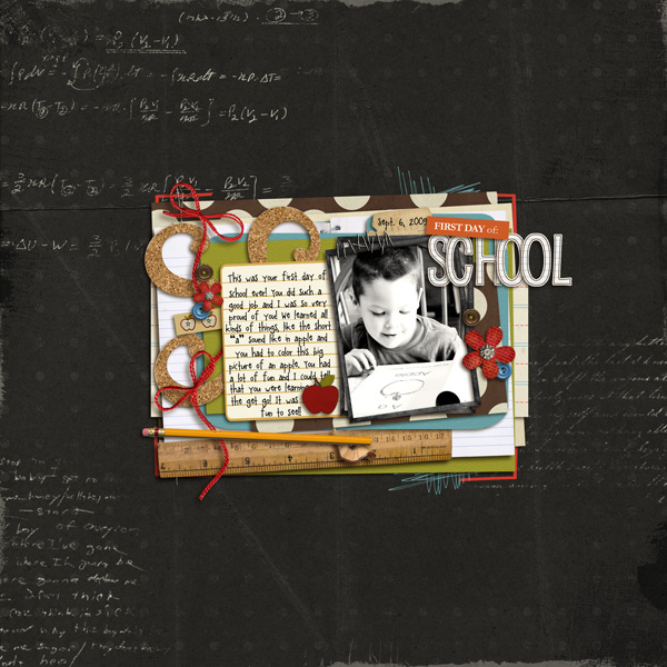 School & Reading Digital Scrapbook Layout by crystalbella using Explore.Learn.Grow. Kit Learning: Journaling Bits, and Snipettes: Explore.Learn.Grow. by Sahlin Studio