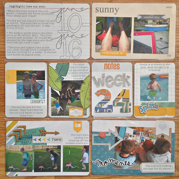 Summer digital scrapbook page created by kim2167