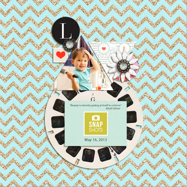 Digital Scrapbooking layout by mikinenn featuring Sahlin Studio's FREE September 2013 Template