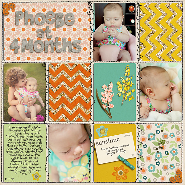 Sweet Baby Project Life page created by yellowpeep