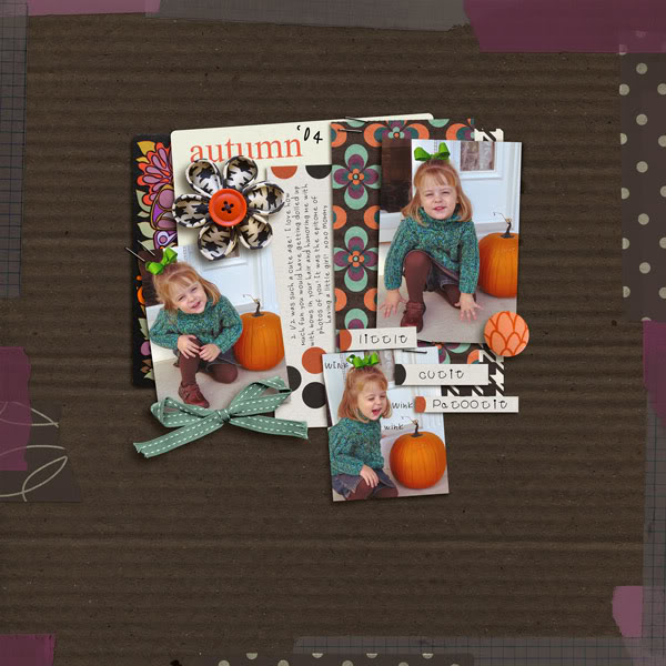 Fall / Autumn digital scrapbook layout created by norton94 featuring Autumn Moon by Sahlin Studio