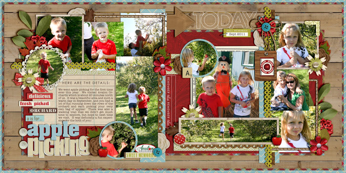 Digital Scrapbook Layout by cindys732003 featuring Apple Orchard by Sahlin Studio