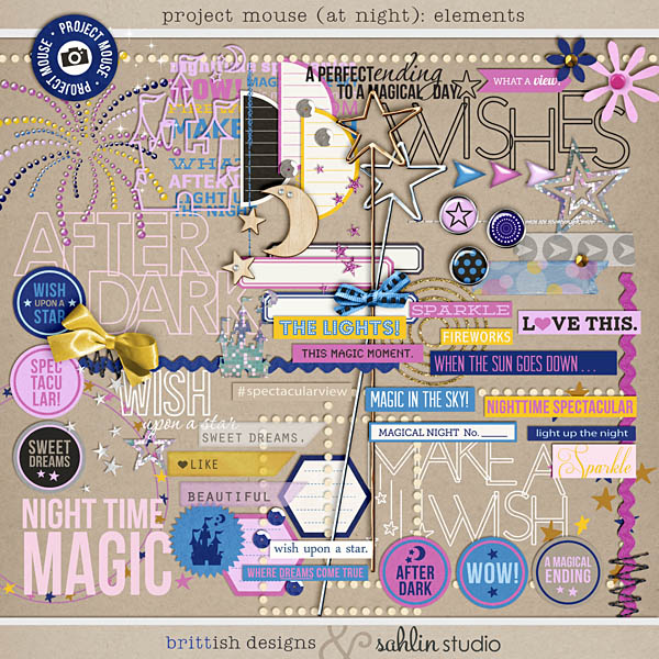 Sahlin Studio, Digital Scrapbooking DesignsNEW, Project Mouse: Days & Washi  Tape - Sahlin Studio