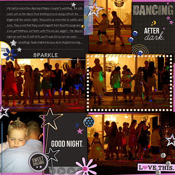 Dancing layout by kelsy using Project Mouse: At Night by Sahlin Studio & Britt-ish Designs