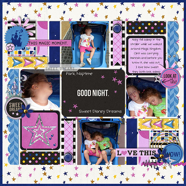 Park Nap Time layout by Melinda using Project Mouse: At Night by Sahlin Studio & Britt-ish Designs