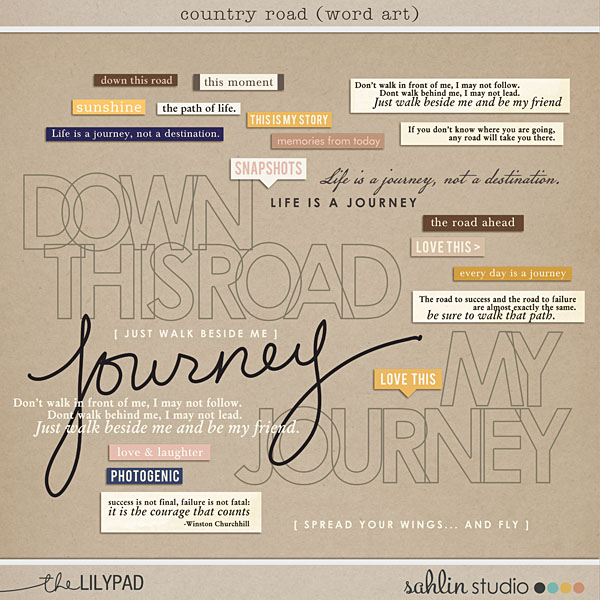 country road (word art) by sahlin studio