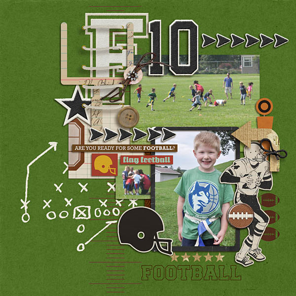 Scrapbook Layout: Giants Games