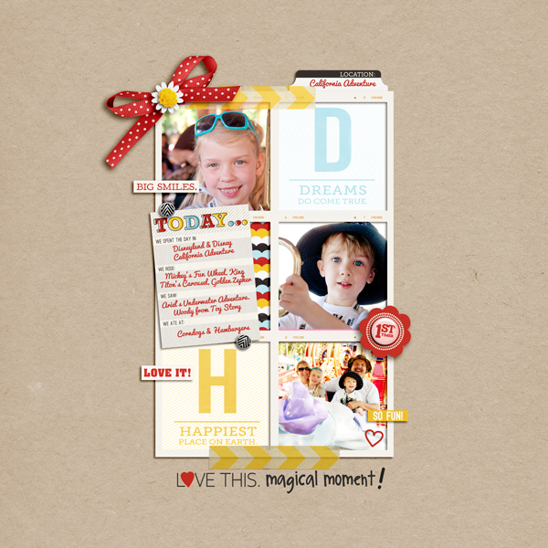 disney layout by pne123 using magical photo overlays by sahlin studio