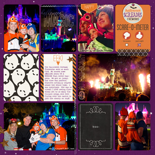 Disney Halloween project life journal  by Britt using Project Mouse: Halloween Edition by Sahlin Studio & Britt-ish Designs